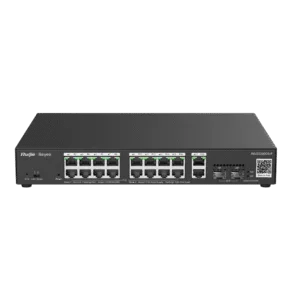 RUIJIE REYEE 16port RG-ES220GS-P GIGABIT 2-UPLINK 2-SFP 250W YÖNETİLEBİLİR POE SWITCH